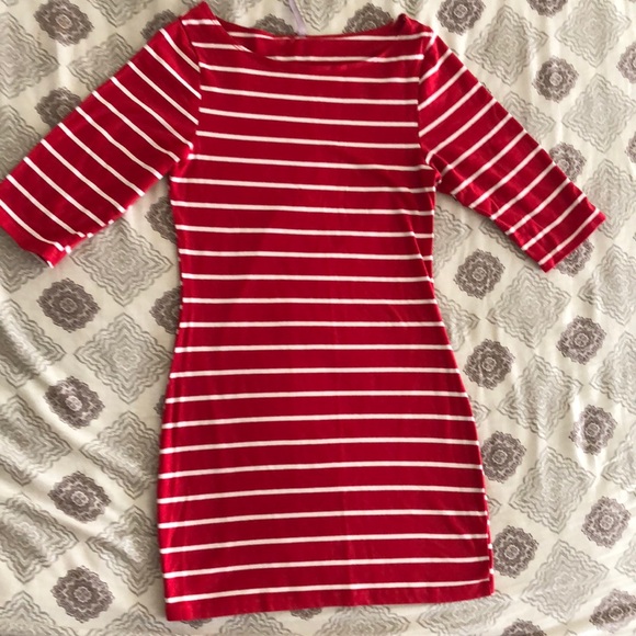 Red and white stripped dress💋 - Picture 1 of 1